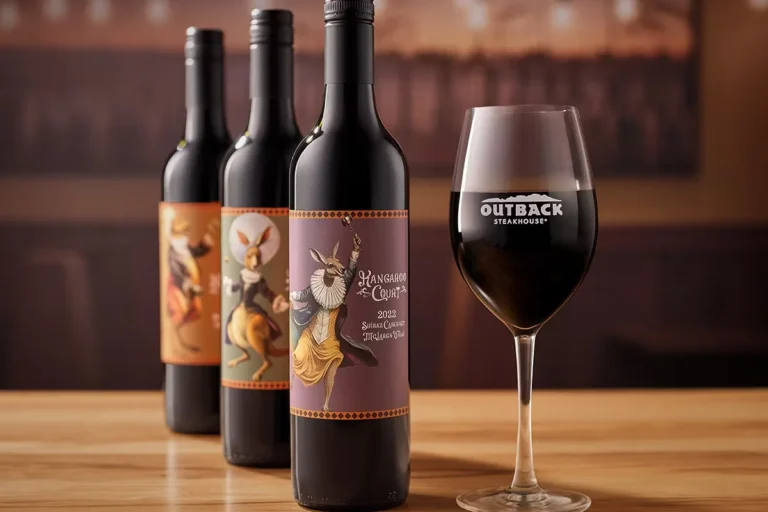 Outback Drinks Menu with Prices 24 Kangaroo Court Shiraz Cabernet Sauvignon