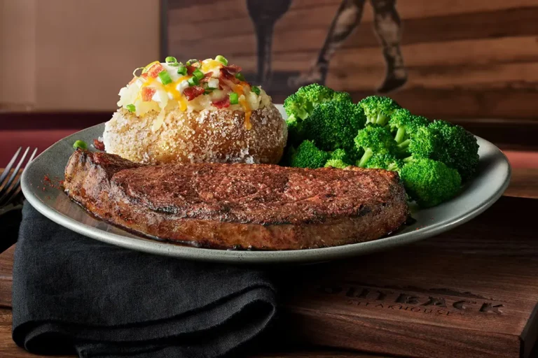 Outback Steakhouse Dinner Menuย 3 Ribeye* 13 oz.